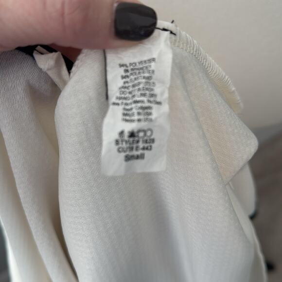 Adrienne White Open Front Lightweight Cardigan Zipper Blazer Women's Small - Picture 4 of 6